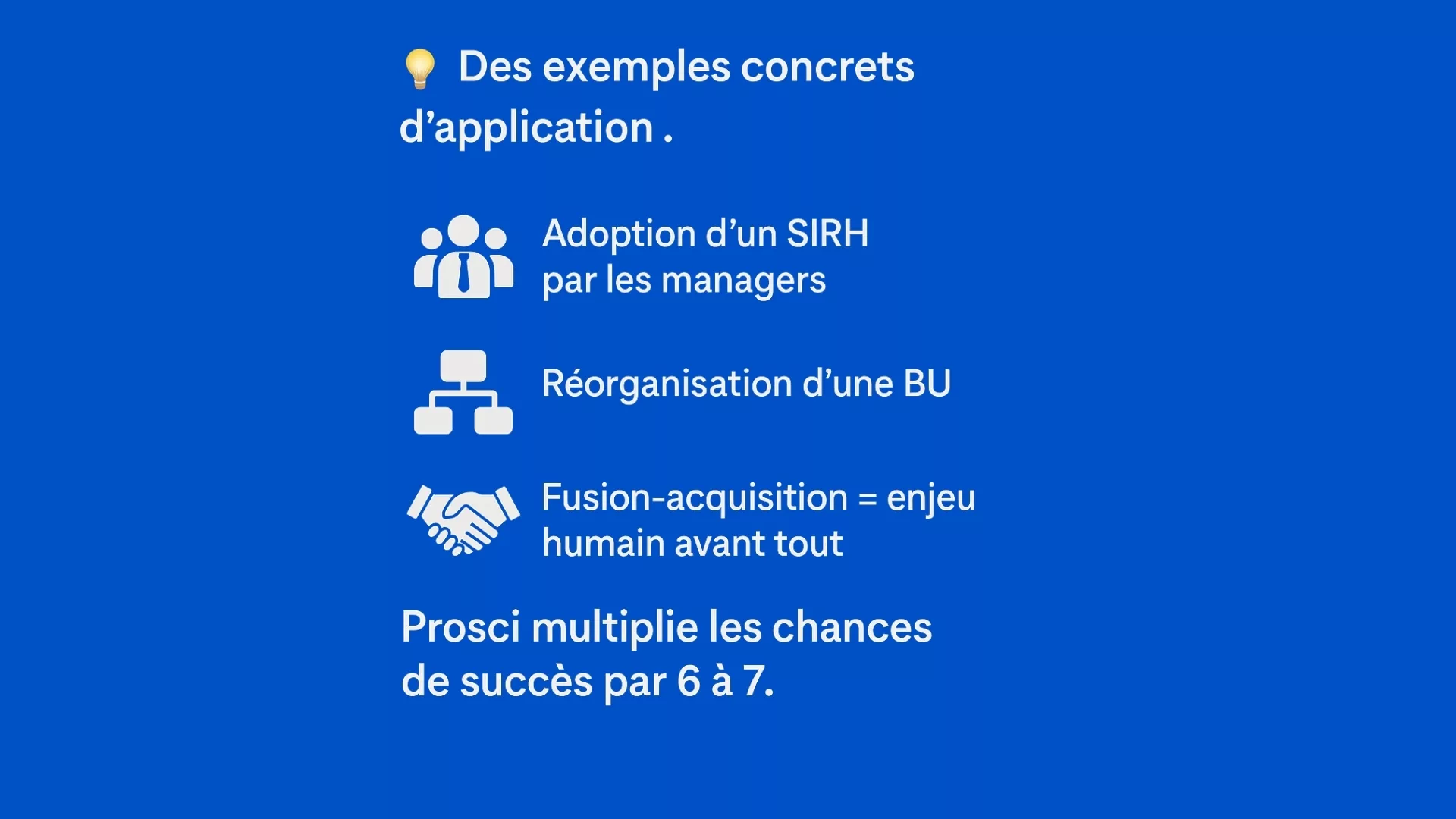 exemples concrets de conduite du changement